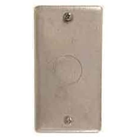 Raco Single Gang Blank Wallplate With Knock Out 861